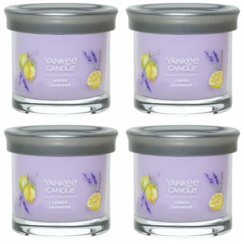 Yankee Candle Small Tumbler Single Wick Jar Candle, Lemon Lavender, 4.3 oz (Pack of 4) Perspective: front