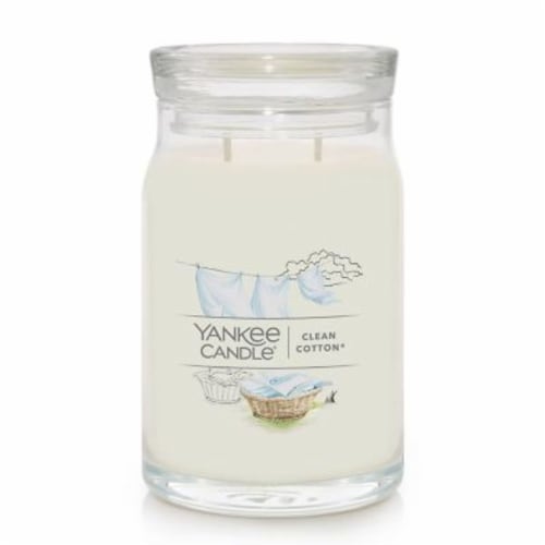 Yankee Candle® Clean Cotton® Signature Collection 2-Wick 20 Oz. Jar Candle Perspective: front