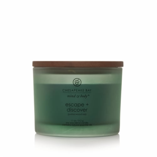 Chesapeake Bay Candle® Escape + Discover Mind & Body® Jar Candle Perspective: front