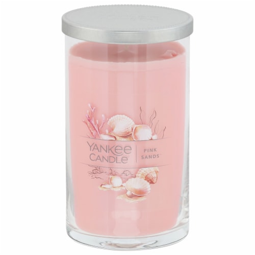 Yankee Candle® Pillar Jar Candle Pink Sands™ Perspective: front