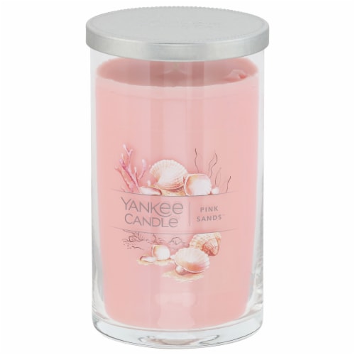 Yankee Candle Pink Sands Car Jar Air Freshener, Fresh Scent