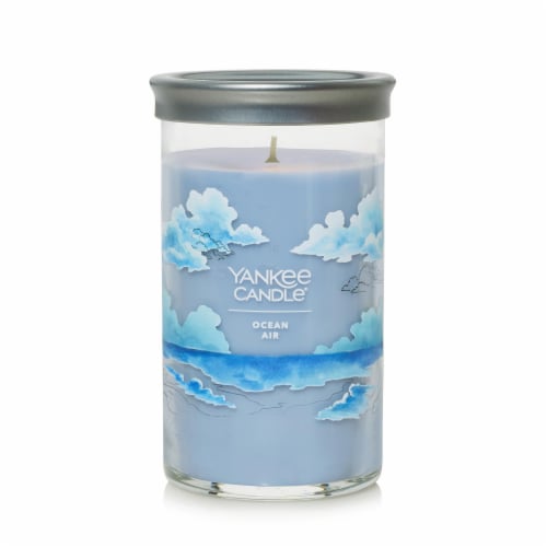 Yankee Candle® Pillar Jar Candle Ocean Air Perspective: front