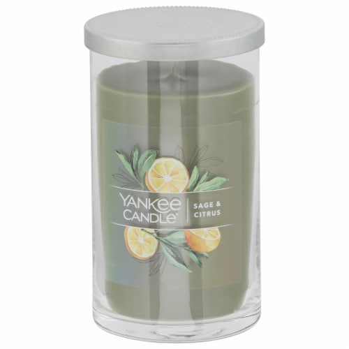 Yankee Candle Pillar Jar Candle Sage and Citrus, 14.25 oz - Kroger