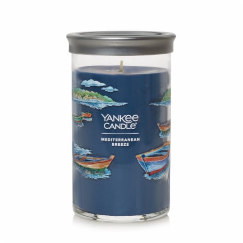 Yankee Candle® Pillar Jar Candle Mediterranean Breeze Perspective: front