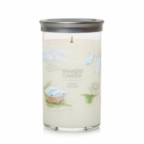 Yankee Candle® Clean Cotton® Medium Jar Candle Perspective: front