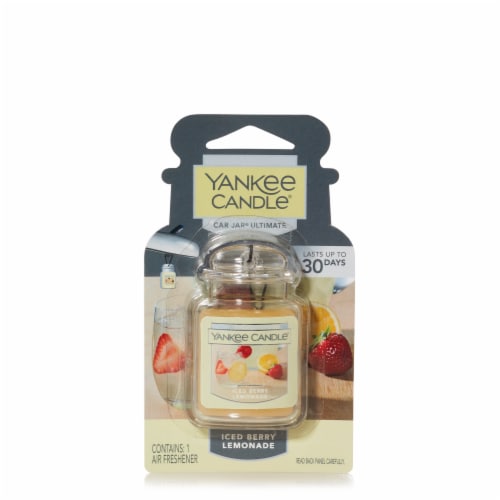 Yankee Candle Iced Berry Lemonade Car Freshener Perspective: front