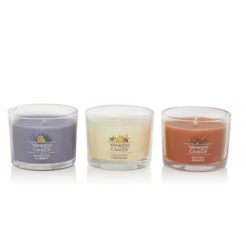 Yankee Candle® Toast to Autumn Candle Set of 3 - Fall Collection Perspective: front