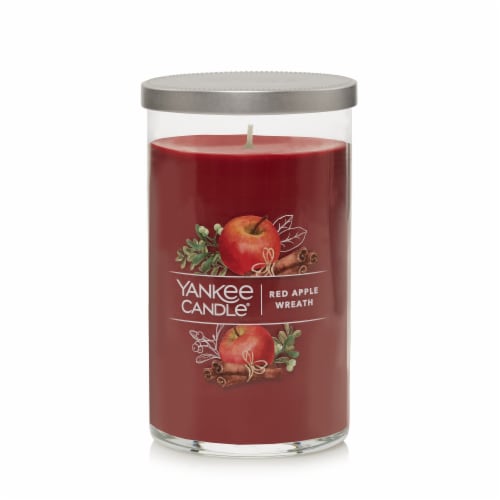 Yankee Candle® Red Apple Wreath Jar Candle Perspective: front