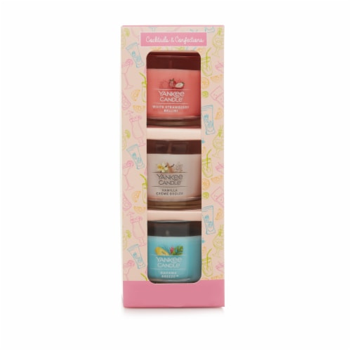 Yankee Candle Cocktails & Confections Mini Jar Candle Gift Set Perspective: front
