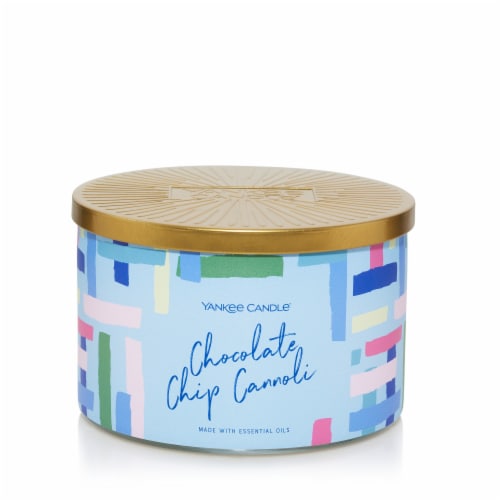 Yankee Candle® 3-Wick Candle - Chocolate Chip Cannoli Perspective: front