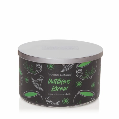 Yankee Candle 3 Wick Witches Brew Scented Halloween Candle Perspective: front