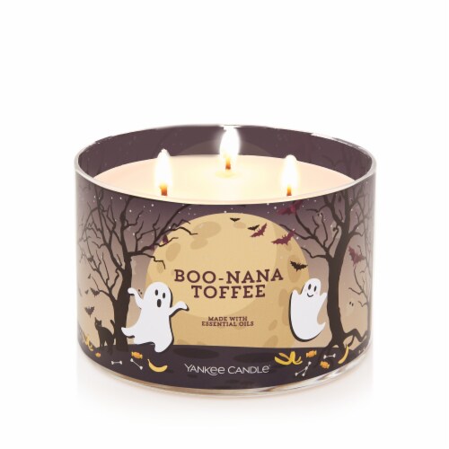 Yankee Candle 3 Wick Banana Toffee Scented Halloween Candle, 1 ct