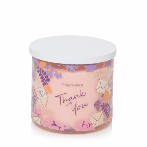 Yankee Candle® Thank You (Pink Sands) 3-Wick Candle Perspective: front
