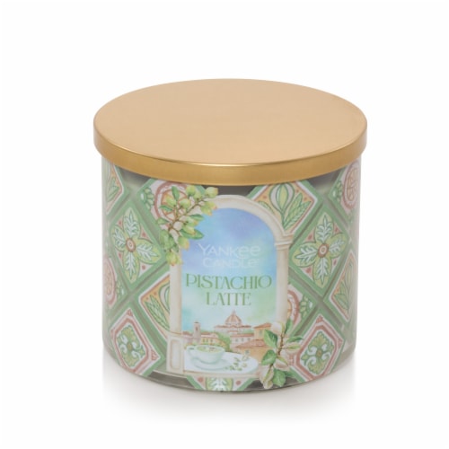 Yankee Candle® 3-Wick Pistachio Latte Perspective: front
