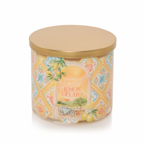Yankee Candle® 3-Wick Lemon Gelato Perspective: front