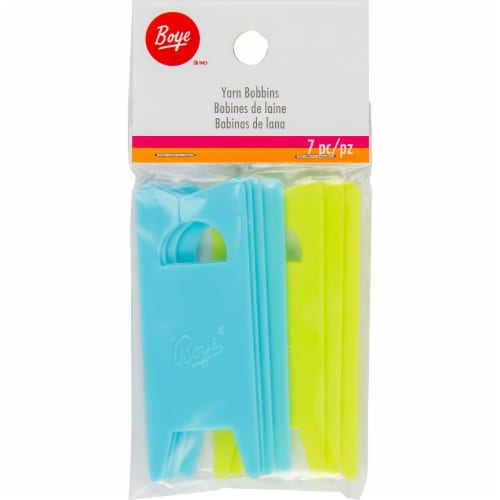 Boye® Yarn Bobbins Blue/Green Perspective: front