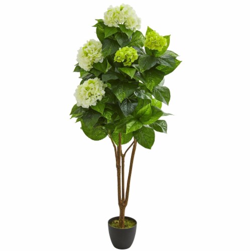 Nearly Natural 8310 5 in. Hydrangea Artificial Plant Perspective: front