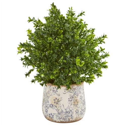 Nearly Natural 8776 18 in. Sweet Grass Artificial Plant in Floral Vase Perspective: front