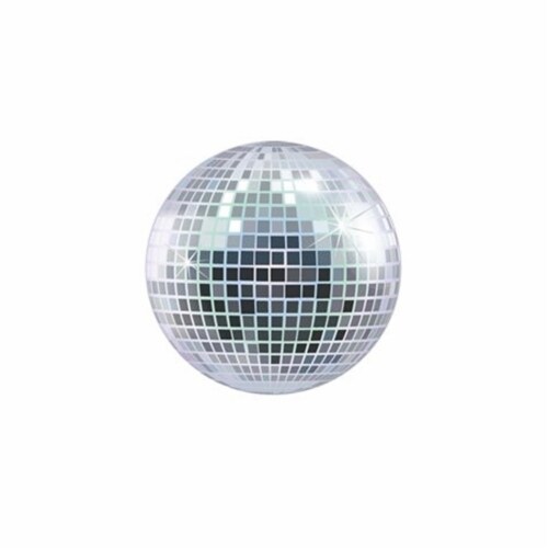 Party Impressions New Year Black Disco Plate Perspective: front
