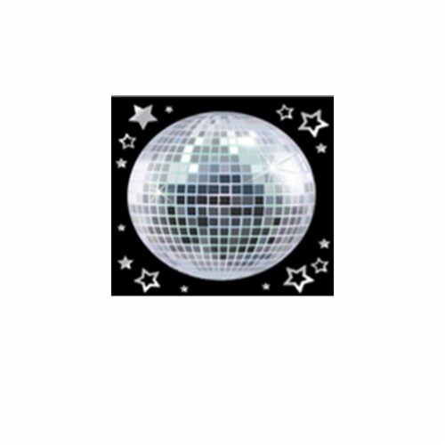 Party Impressions New Years Black DIsco Ball Perspective: front