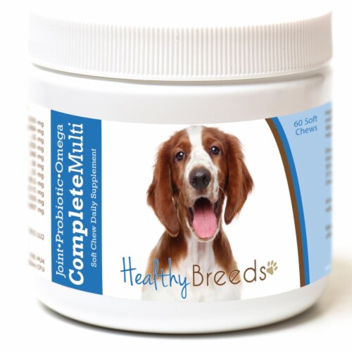 Healthy Breeds 192959009309 Welsh Springer Spaniel all in one Multivitamin Soft Chew - 60 Cou Perspective: front