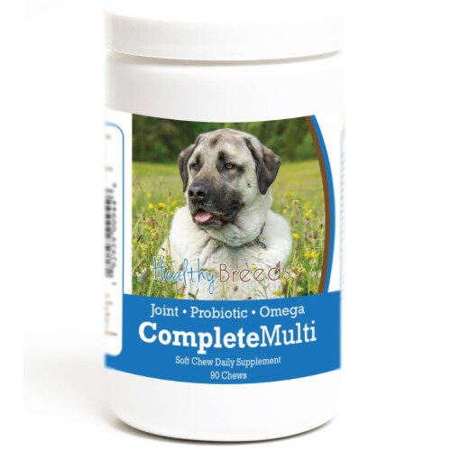 Healthy Breeds 192959009446 Anatolian Shepherd Dog all in one Multivitamin Soft Chew - 90 Cou Perspective: front