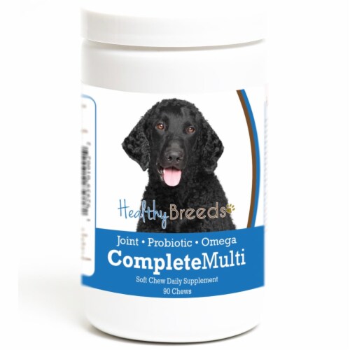 Healthy Breeds 192959010022 Curly-Coated Retriever all in one Multivitamin Soft Chew - 90 Cou Perspective: front