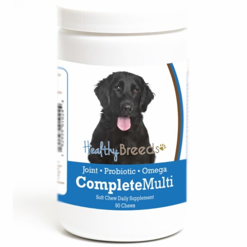 Healthy Breeds 192959010244 Flat Coated Retriever all in one Multivitamin Soft Chew - 90 Coun Perspective: front