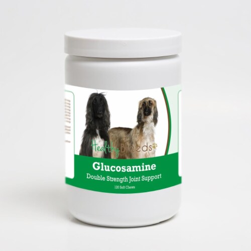 Healthy Breeds 192959013788 Afghan Hound Glucosamine DS Plus MSM - 120 Count Perspective: front