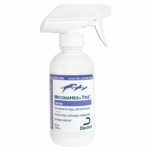 Dechra 192959807561 MiconaHex Triz Spray for Cats & Dogs, 8 oz Perspective: front