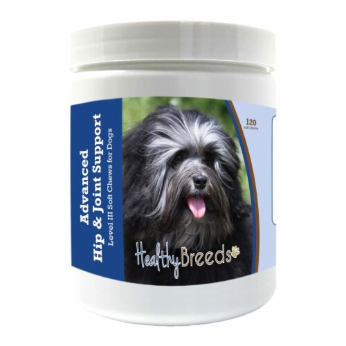 Healthy Breeds 192959898644 Lowchen Advanced Hip & Joint Support Level III Soft Chews for Dog Perspective: front