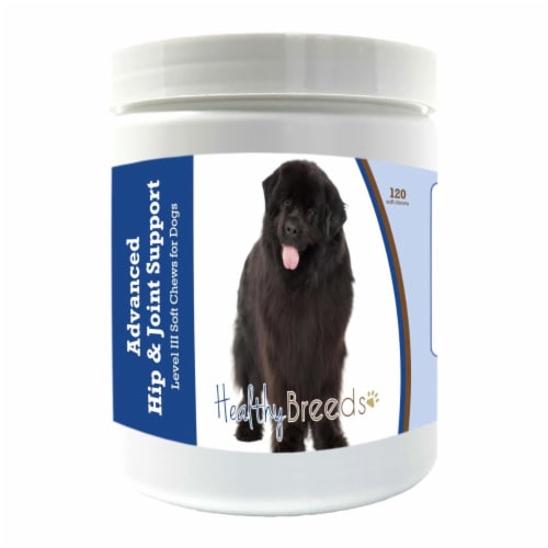 Healthy Breeds 192959898798 Newfoundland Advanced Hip & Joint Support Level III Soft Chews fo Perspective: front