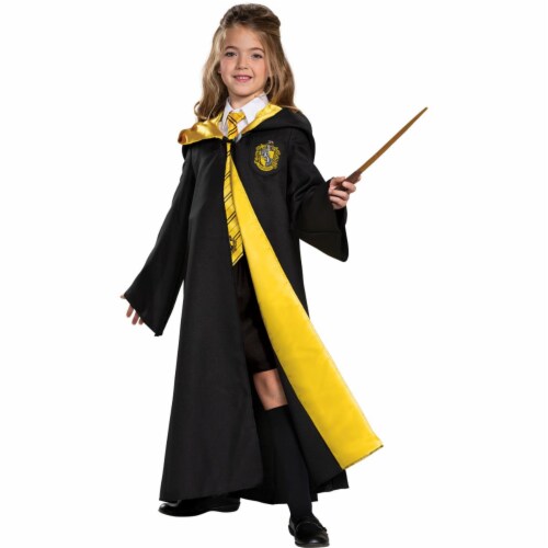 Disguise Childs Harry Potter Deluxe Hufflepuff Robe - Large 10-12 Costume Perspective: front