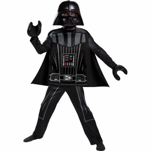 Disguise DG115379L Lego Star Wars Darth Vader Deluxe Childs Costume - Small 4-6 Perspective: front