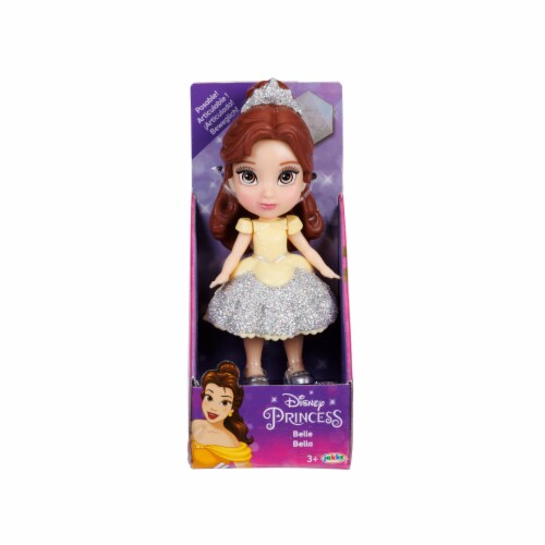 Disney Princess Yellow Dress Belle Mini Doll Perspective: front