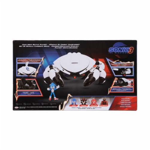 Sonic 3 The Hedgehog Crab Mech Battle Playset Perspective: front