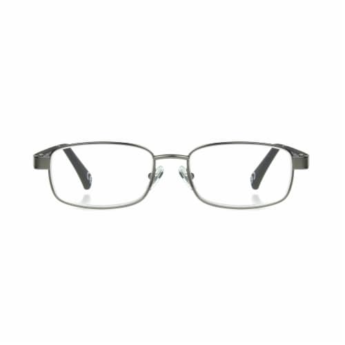 Foster Grant Men's Manning Reading Glasses – Steel/Black Perspective: front