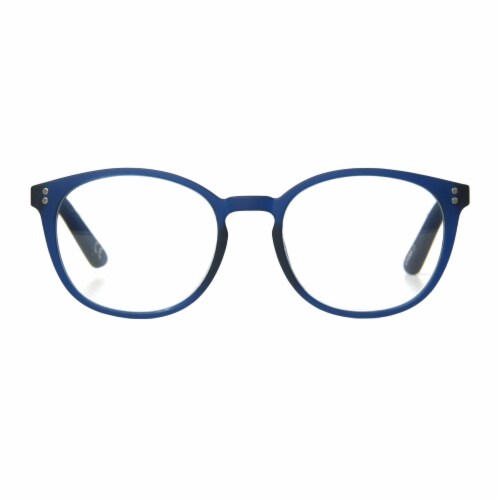 Foster Grant Joey Blue Light Anti-Fog Reading Glasses - Navy Perspective: front