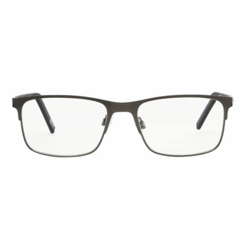 Foster Grant® IRONMAN® Drive Reading Glasses - Gunmetal Perspective: front