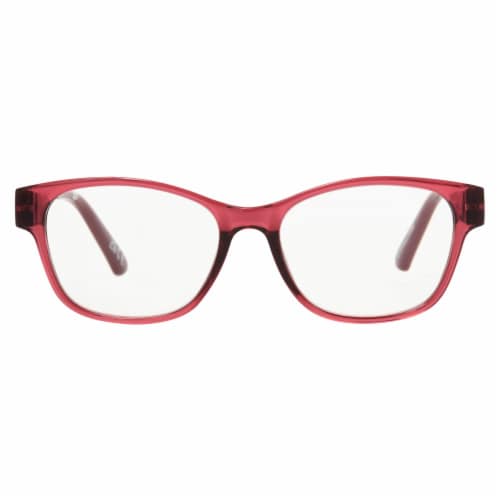 Foster Grant Wine-Tone Frame Women's Reading Glasses Perspective: front