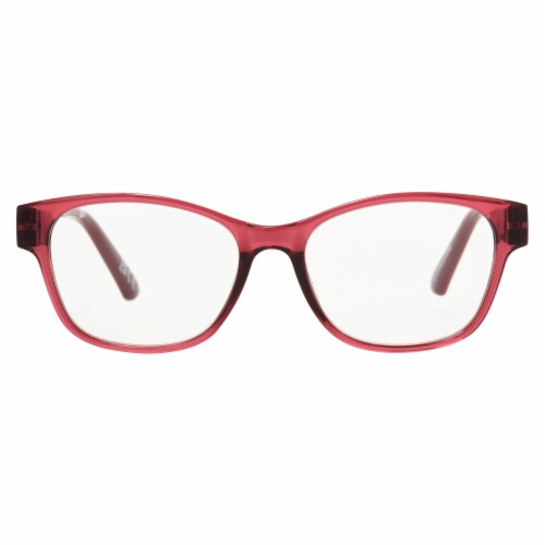 Foster Grant Wine-Tone Frame Women's Reading Glasses Perspective: front
