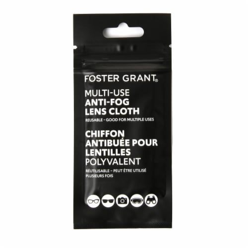 Foster Grant® Reusable Anti-Fog Lens Cloth Perspective: front