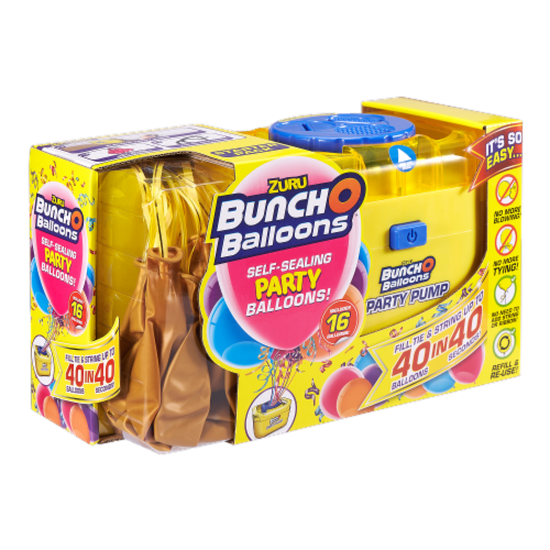Zuru Bunch O Balloons Party Pump with Balloons - Gold Perspective: front