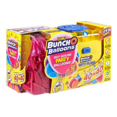 Zuru Bunch O Balloons Party Pump with Balloons - Pink Perspective: front