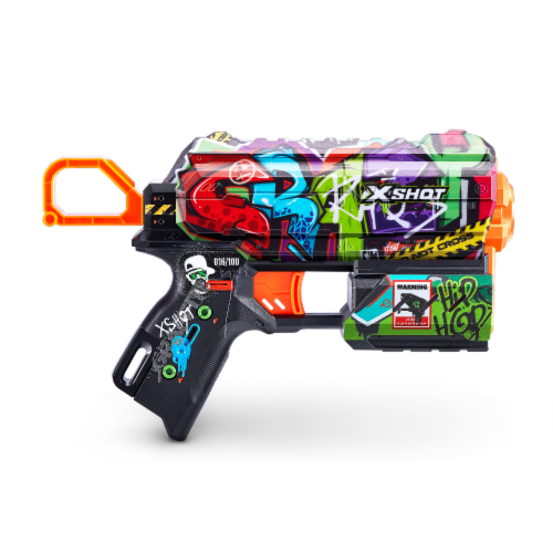 Zuru X-Shot Skins Flux Graffiti Dart Blaster Perspective: front
