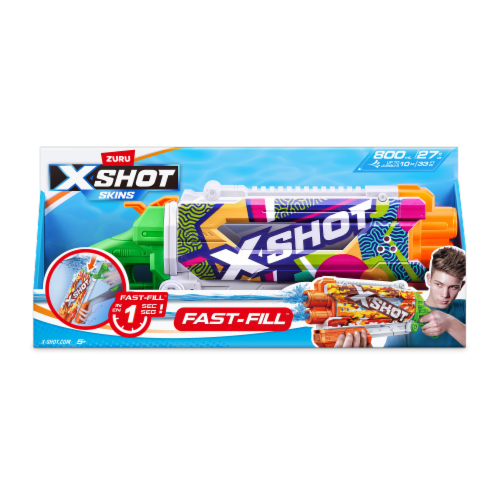 Zuru Xshot Fast-Fill Skins Pump Action Water Blaster Perspective: front