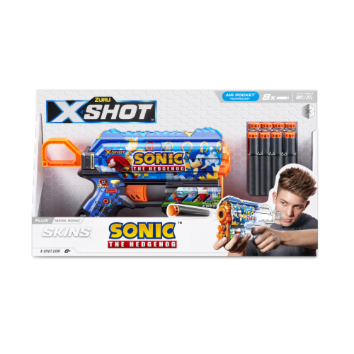 Zuru X-Shot Sonic the Hedgehog Skins Blaster Perspective: front