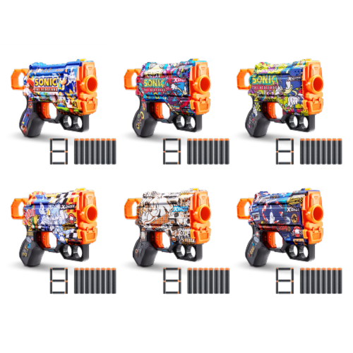 Zuru X-Shot Skins Sonic Series 1 Menace Blaster Perspective: front
