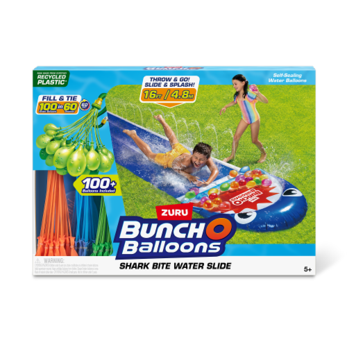 Zuru Bunch O Balloons Shark Bite Slide with Water Balloons Perspective: front