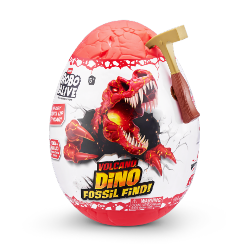 Zuru Robo Alive Volcano Dino Fossil Find Surprise Egg Perspective: front